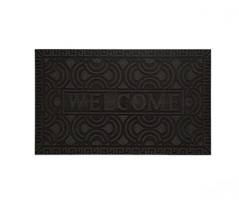 SİYAH WELCOME KAPI ÖNÜ PASPAS 75X45CM