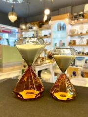 AMBER FÜME 2'Lİ KUM SAATİ/DEKOR