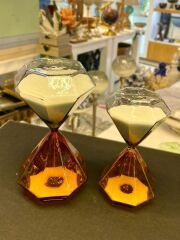 AMBER FÜME 2'Lİ KUM SAATİ/DEKOR