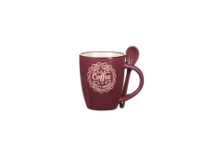 BORDO KAŞIKLI KUPA 350ML