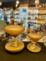 BRONZ ŞEFFAF 2'Lİ KUM SAATİ/DEKOR