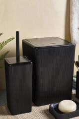 PEROTTİ PALERMO SİYAH KARE 5'Lİ BANYO SETİ