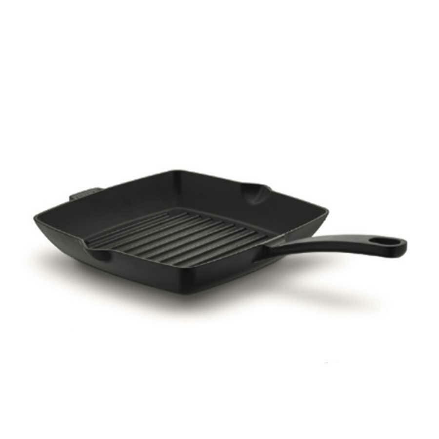 2848 CASTRA SİYAH KARE GRILL DÖKÜM TAVA 30CM