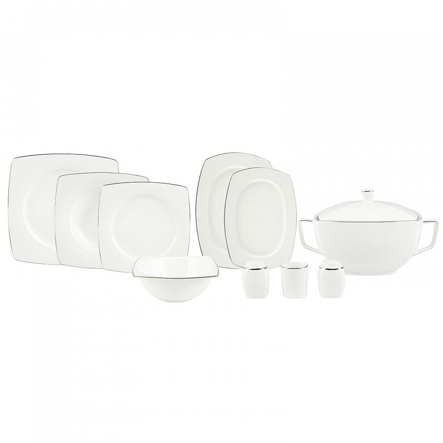 TASIA FINE CREAM 60 PARÇA YEMEK TAKIMI KARE