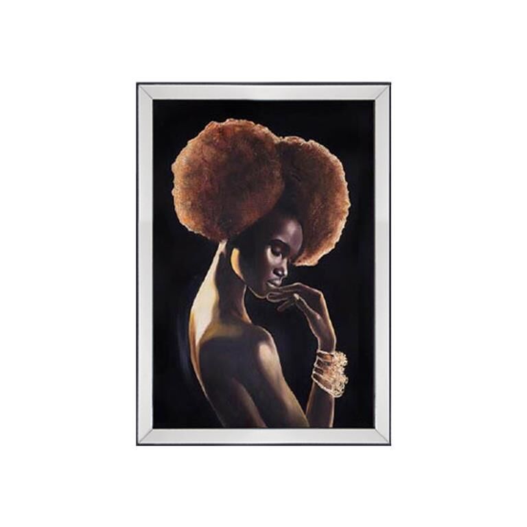 SİYAH AFRİKALI KADIN TABLO 70x100cm