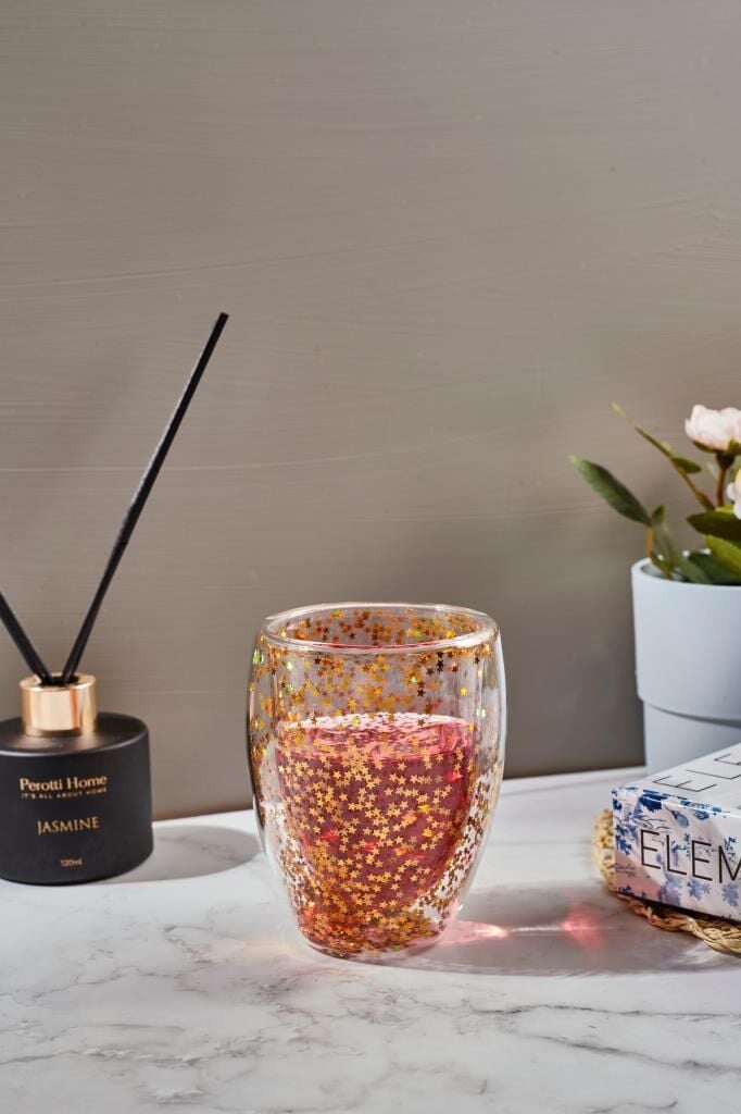 STARS ÇİFT CİDARLI CAM BARDAK 350ML