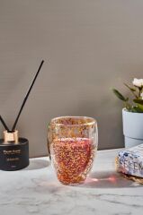 STARS ÇİFT CİDARLI CAM BARDAK 350ML