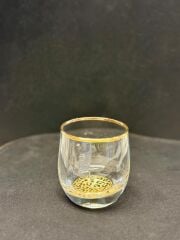 LEOPAR DESEN YALDIZLI TEKLİ KISA BARDAK 230CC