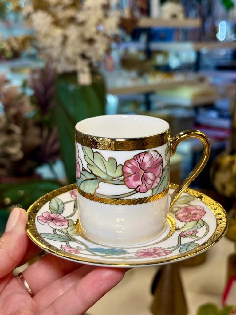 PORTIA PEMBE TEK KİŞİLİK TÜRK KAHVESİ FİNCANI