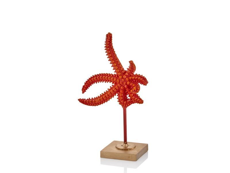 KIRMIZI KAİDELİ DENİZ YILDIZI DEKOR 32CM