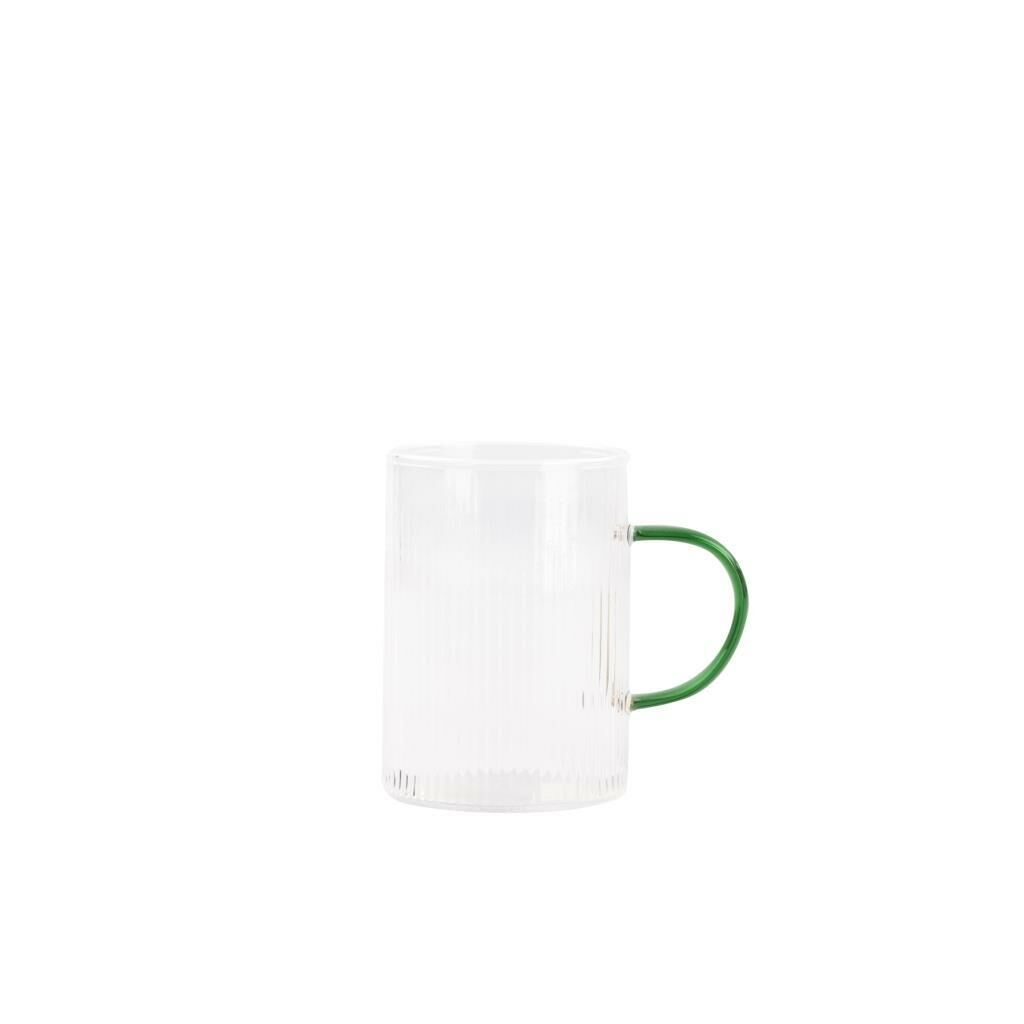 YEŞİL KULPLU CAM BARDAK 260ML
