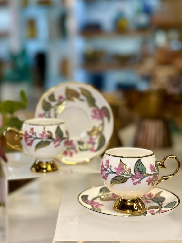 ORVİLLE PEMBE 2 KİŞİLİK TÜRK KAHVESİ FİNCANI