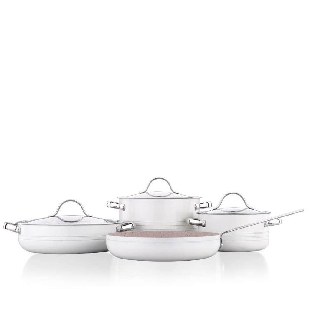 2619-2 LINEA 7 PARÇA TENCERE SETİ VANİLYA