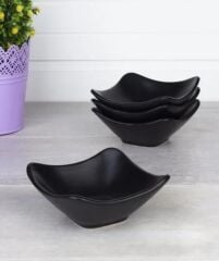 MAT SİYAH 6'LI LALE ÇEREZLİK