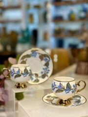 ORVILLE MAVİ 2 KİŞİLİK TÜRK KAHVESİ FİNCANI