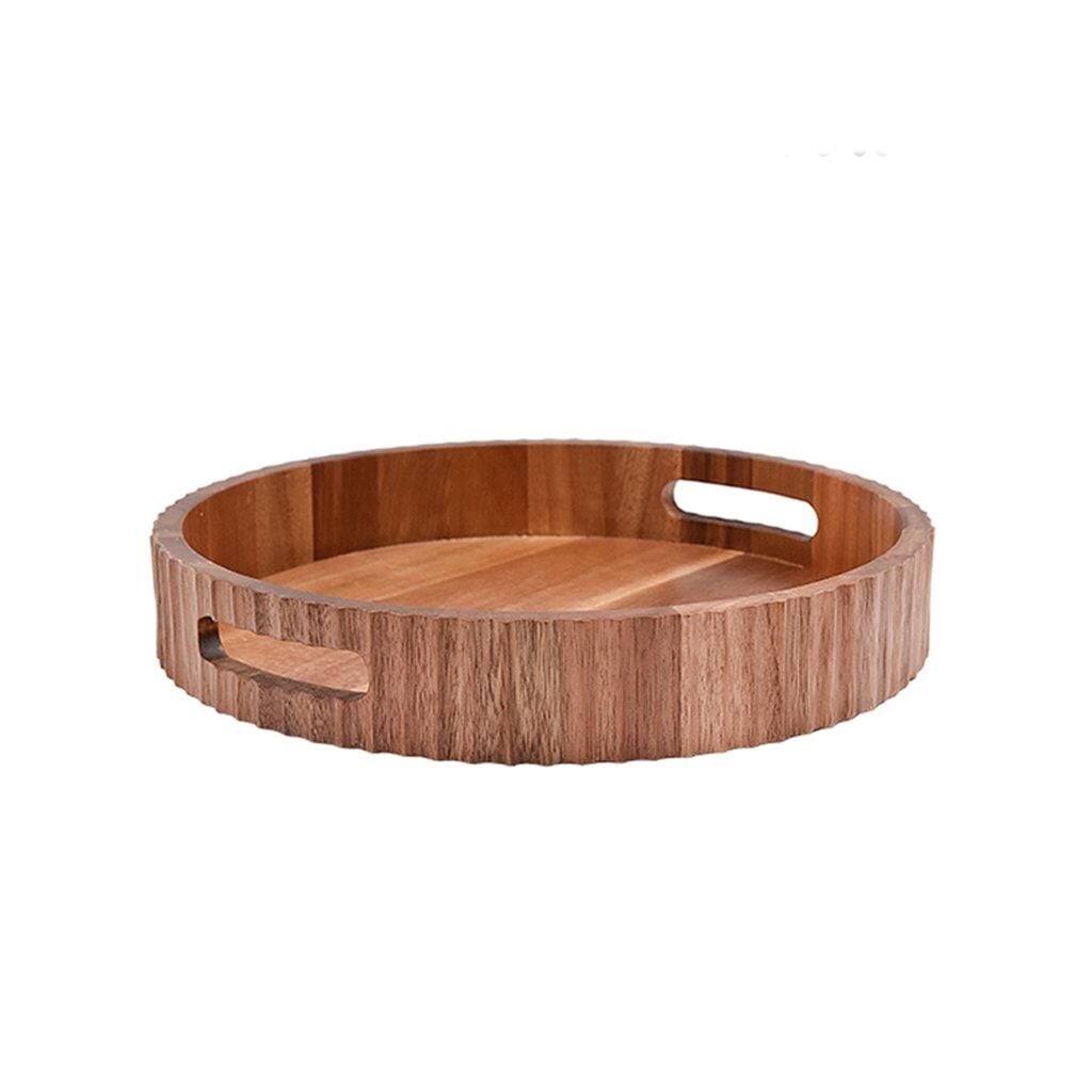 AKASYA DEKORLU YUVARLAK TEPSİ 30CM