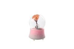 PEMBE MERCAN KAR KÜRESİ 15CM