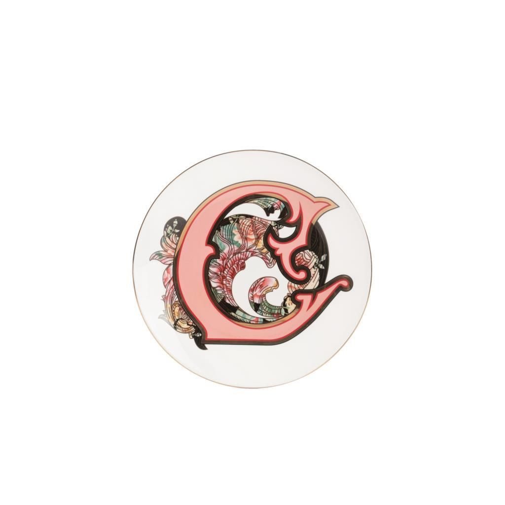 ALFABET C HARFİ TEK KİŞİLİK PASTA TABAK 20CM