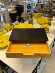 BAMBU SİYAH ORGANİZER ÇEKMECE 40X24X8CM