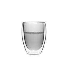GRİ ÇİFT CİDARLI UZUN BARDAK 350ML