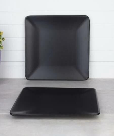 MAT SİYAH 4'LÜ SERVİS TABAK 22CM