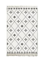 SİYAH BEYAZ ÇİFT TARAFLI KİLİM 120X80CM