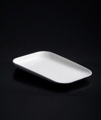 BEYAZ PORSELEN 4'LÜ DİKDÖRTGEN TABAK 30CM