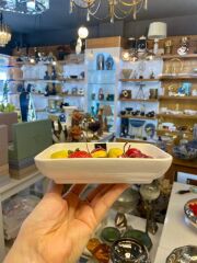 BEYAZ PORSELEN 6'LI MEZE/KAYIK TABAK 16CM