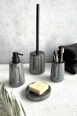 TAPER GRİ TUVALET FIRÇASI