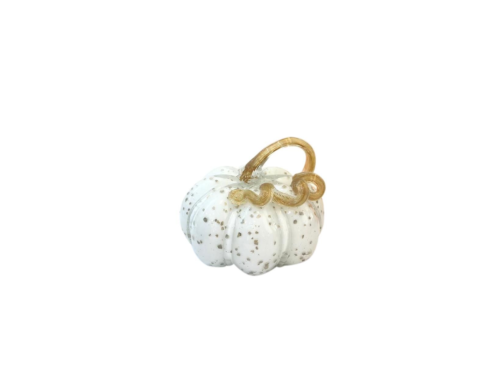 BEYAZ ALTIN DEKORATİF BALKABAĞI 18CM