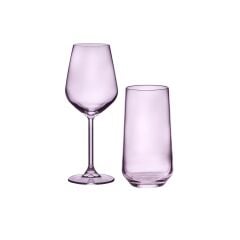 9138 FLOWERS PEMBE 24 PARÇA BARDAK SETİ