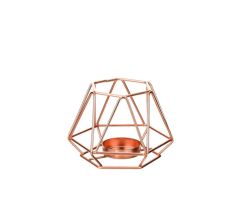 BAKIR METAL MUMLUK 11X11X8CM