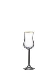 GRAPPA ALTIN YALDIZLI 6'LI  KAHVE YANI KADEH