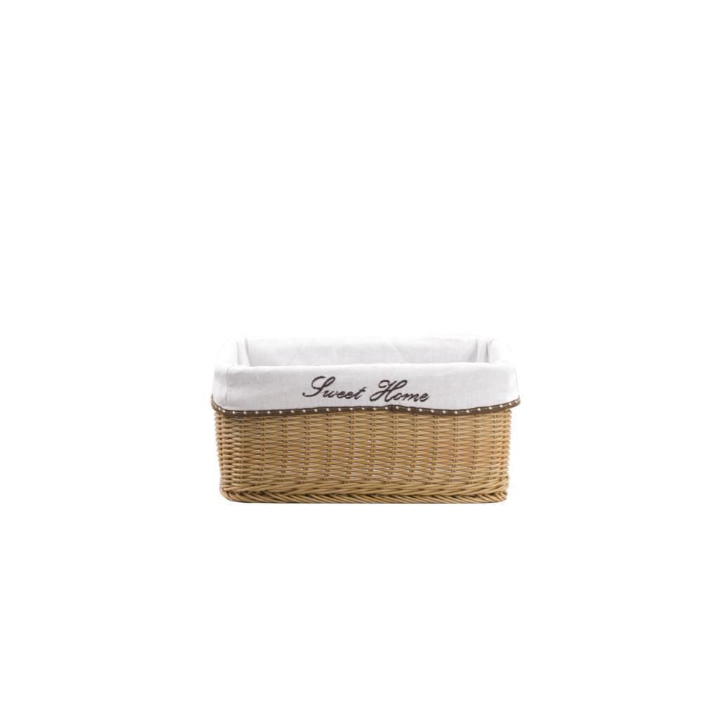 SENTETİK HASIR DİKDÖRTGEN SEPET 34X24X15,5CM