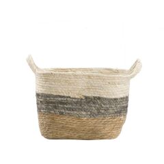 HASIR KULPLU KARE SAKSI/SEPET 35X35X24CM