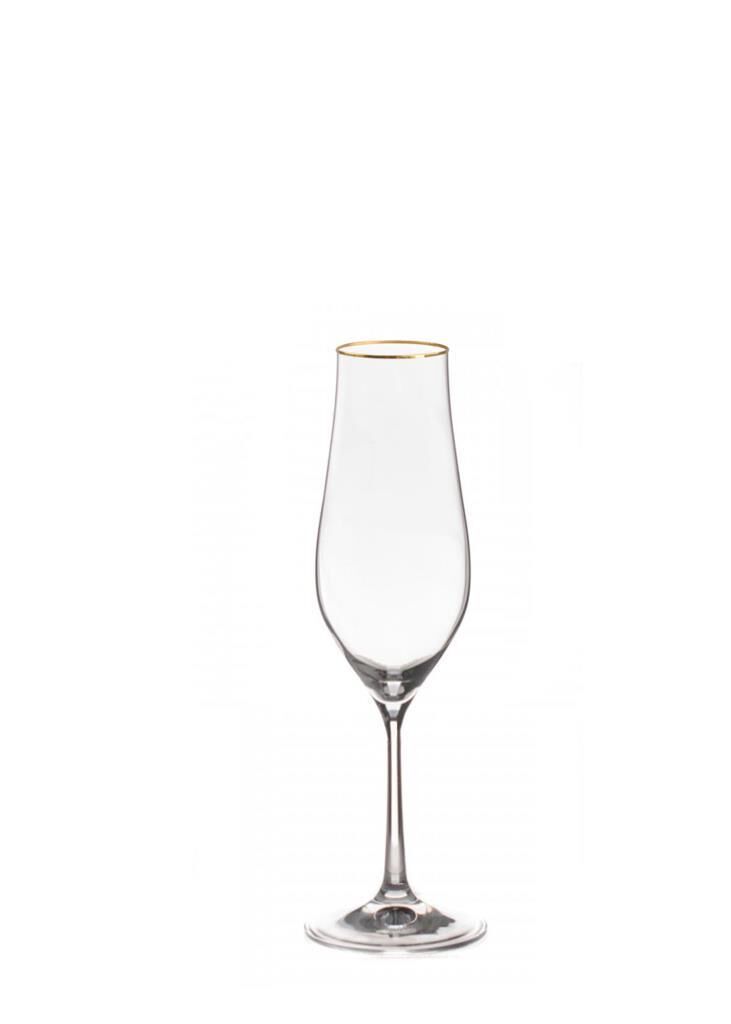 TULIPA ALTIN YALDIZLI 6'LI FLÜT KADEH 170ML