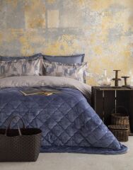 MY TOUCH ODEL İNDİGO ÇİFT KİŞİLİK KADİFE NEVRESİM TAKIMI/COMPLETE SET