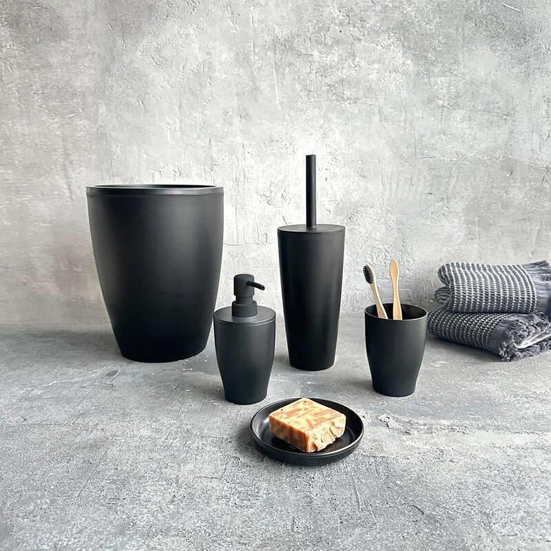 PURE SİYAH 5'Lİ BANYO SETİ