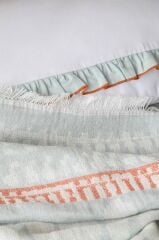 ZEST MAVİ ÇİFT KİŞİLİK NEVRESİM&YATAK ÖRTÜSÜ SET