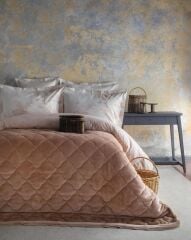 MY TOUCH MİLA TERRACOTA ÇİFT KİŞİLİK KADİFE NEVRESİM TAKIMI/COMPLETE SET