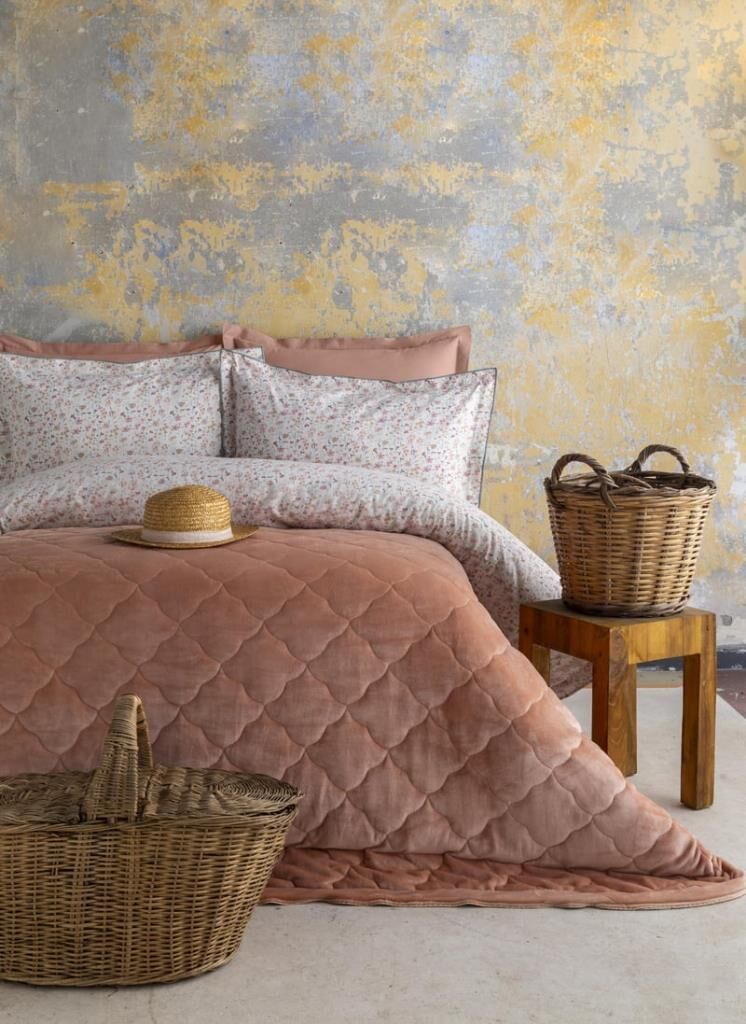 MY TOUCH MIRACLE BLUSH ÇİFT KİŞİLİK KADİFE NEVRESİM TAKIMI/COMPLETE SET