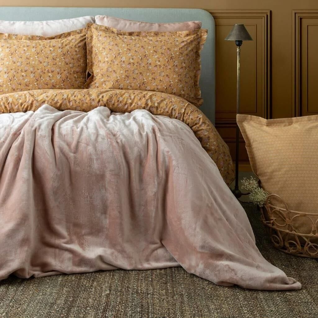 MY TOUCH VICTORIA BLUSH ÇİFT KİŞİLİK KADİFE NEVRESİM TAKIMI