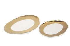 SHINY GOLD 2'Lİ OVAL TABAK