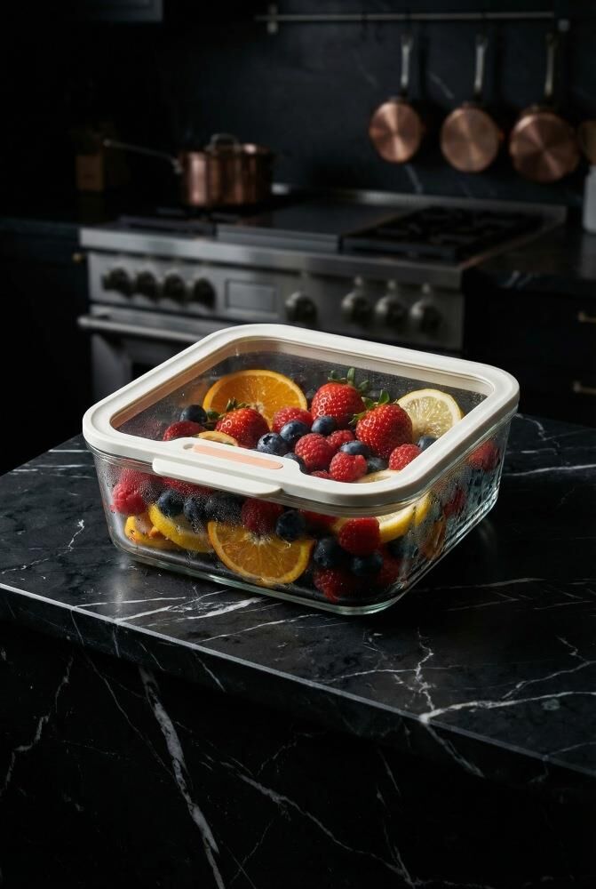 MAXWELL BOROSİLİKAT CAM SAKLAMA KABI 1370ML