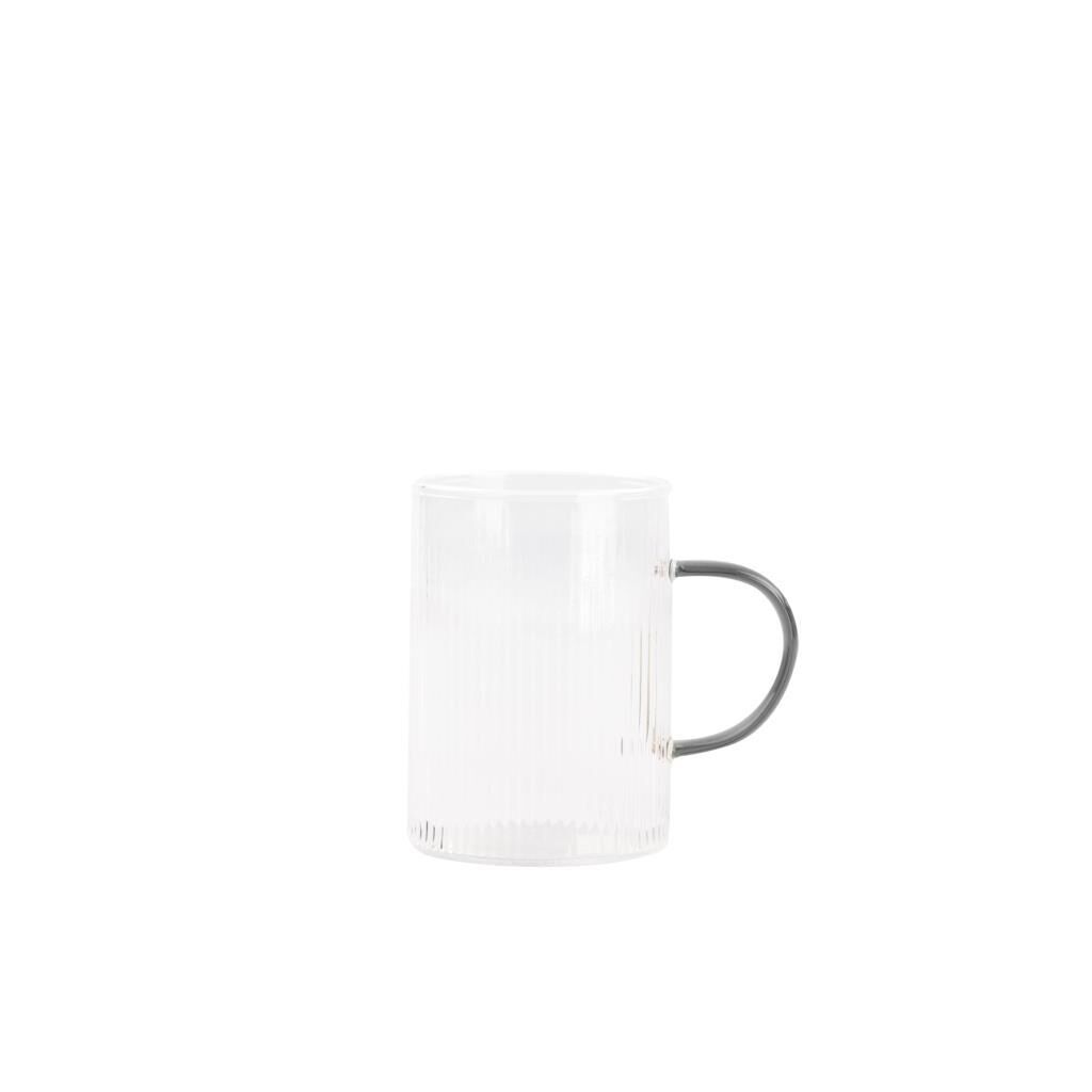 GRİ KULPLU CAM BARDAK 260ML