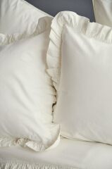 FRILL VANİLYA %100 PAMUK YIKAMA ÇİFT KİŞİLİK NEVRESİM TAKIMI
