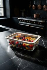 MAXWELL BOROSİLİKAT CAM SAKLAMA KABI 700ML