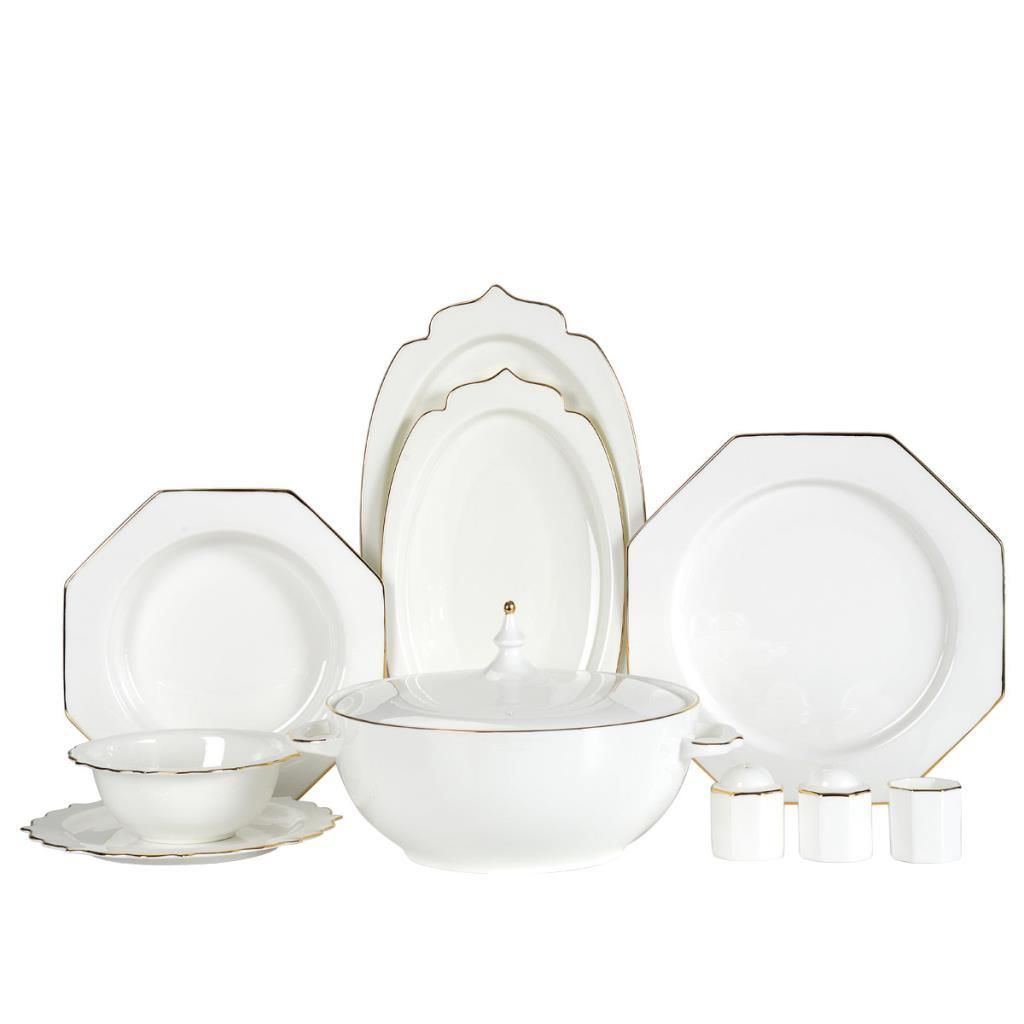 8322 MAVERA ALTIN COLLECTION 12 KİŞİLİK 60 PARÇA YEMEK TAKIMI