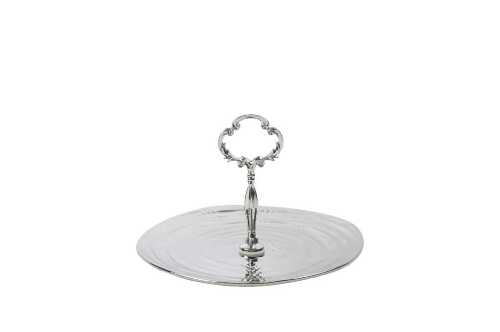 SHINY GÜMÜŞ SUNUM TABAK 21X13CM