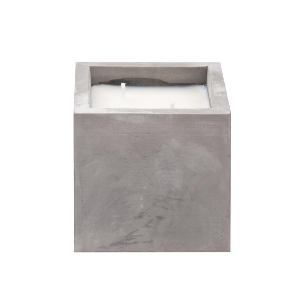 GRİ MERMER DESEN KARE MUM 10X10CM